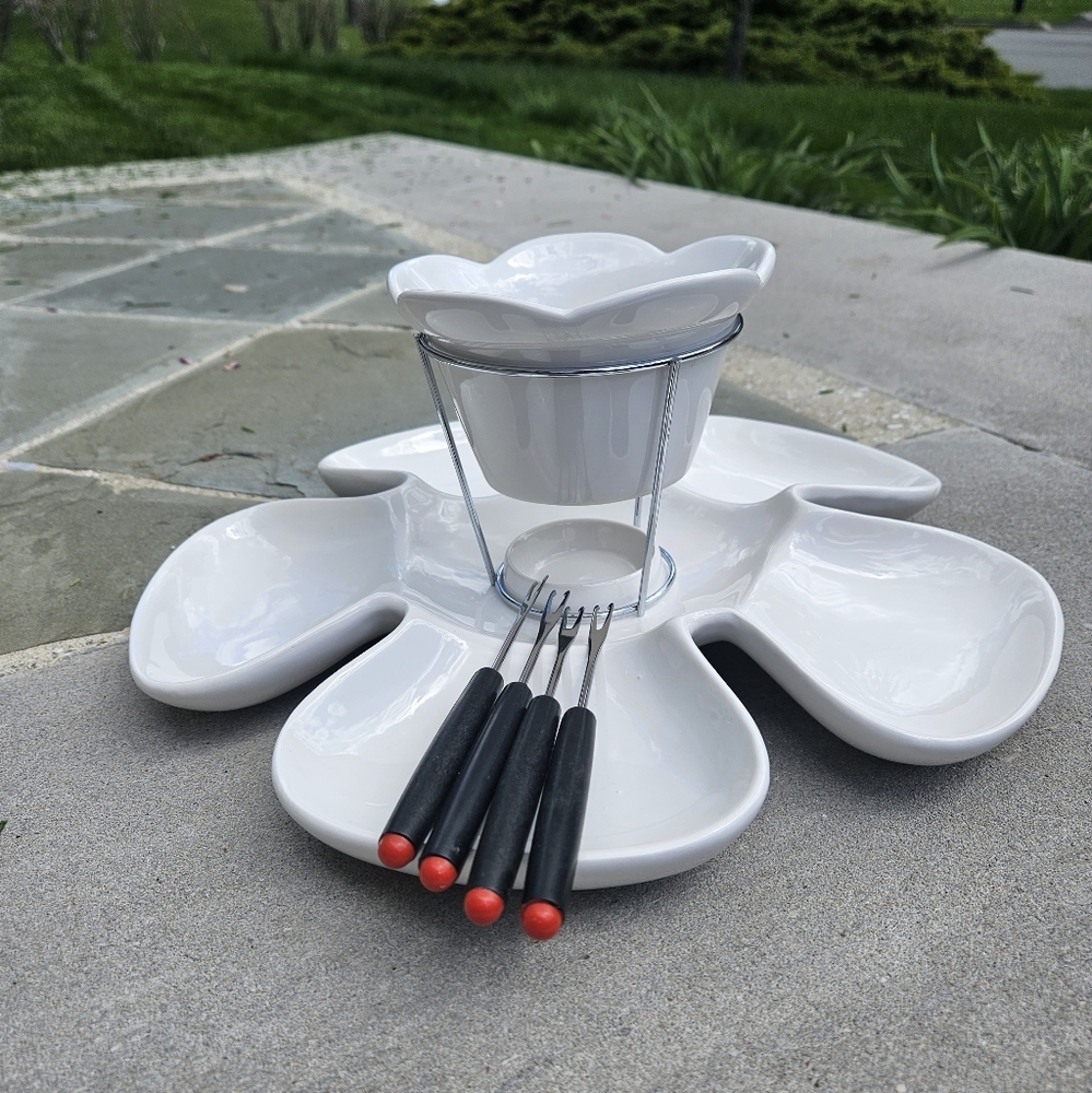 Flower Fondue Set